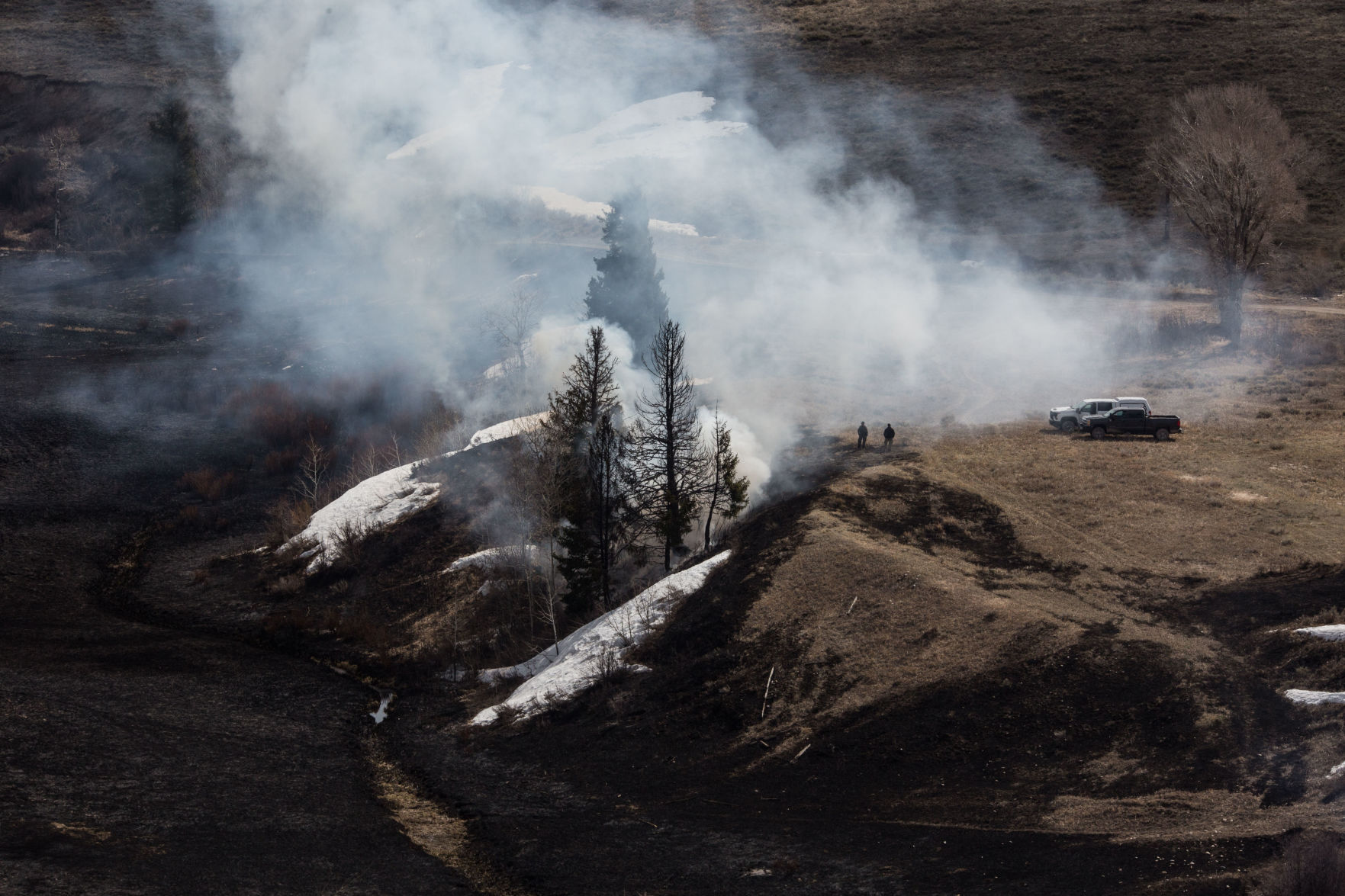 National Elk Refuge prescribed burn